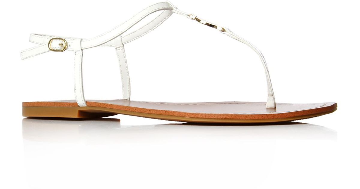 white ralph lauren flip flops