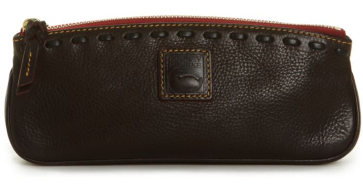 Lyst Dooney Bourke Floine Slim Cosemetic Bag In Brown