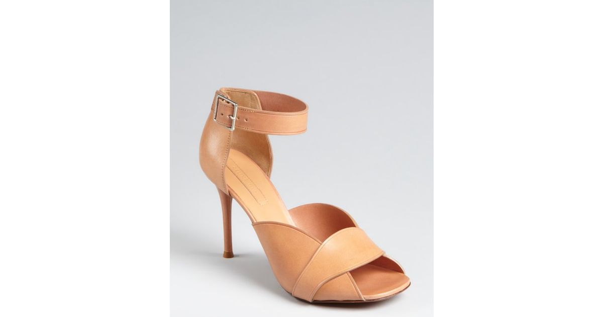 tan ankle strap shoes