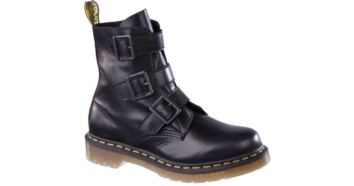 Lyst - Dr. Martens Blake 3 Strap Buckle Boots in Black