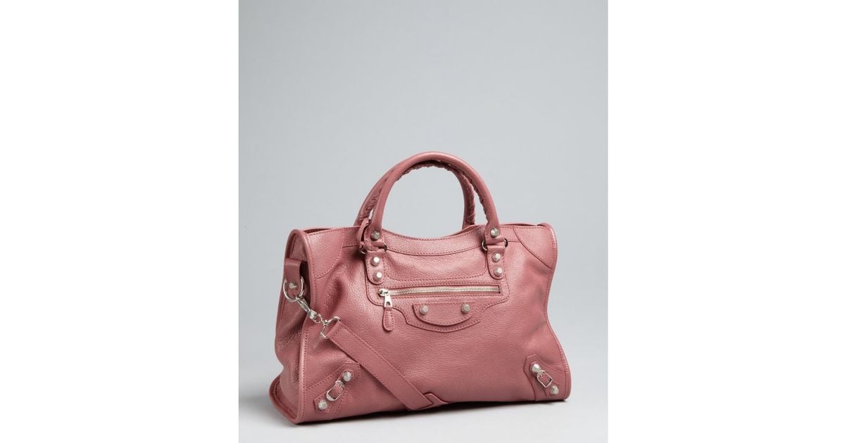 Lyst Balenciaga Dusty Rose Leather City Convertible Shoulder Bag Lyst Balenciaga Dusty Rose Leather City Convertible Shoulder Bag In Pink