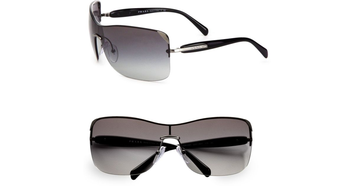 prada 51mm rectangular sunglasses