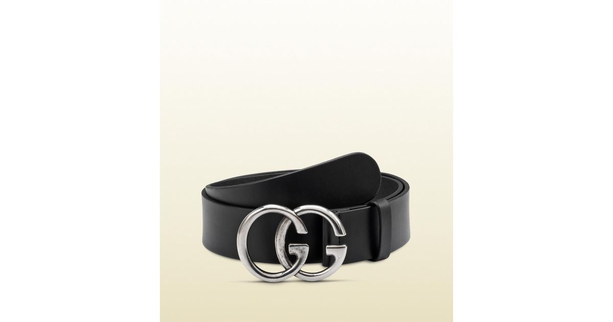 Gucci Belt With Double G Buckle in Black for Men | Lyst