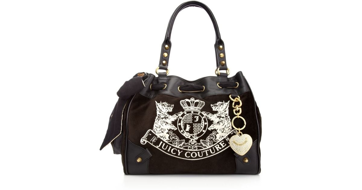 Lyst - Juicy couture Scotty Embroidery Daydreamer Bag in Black