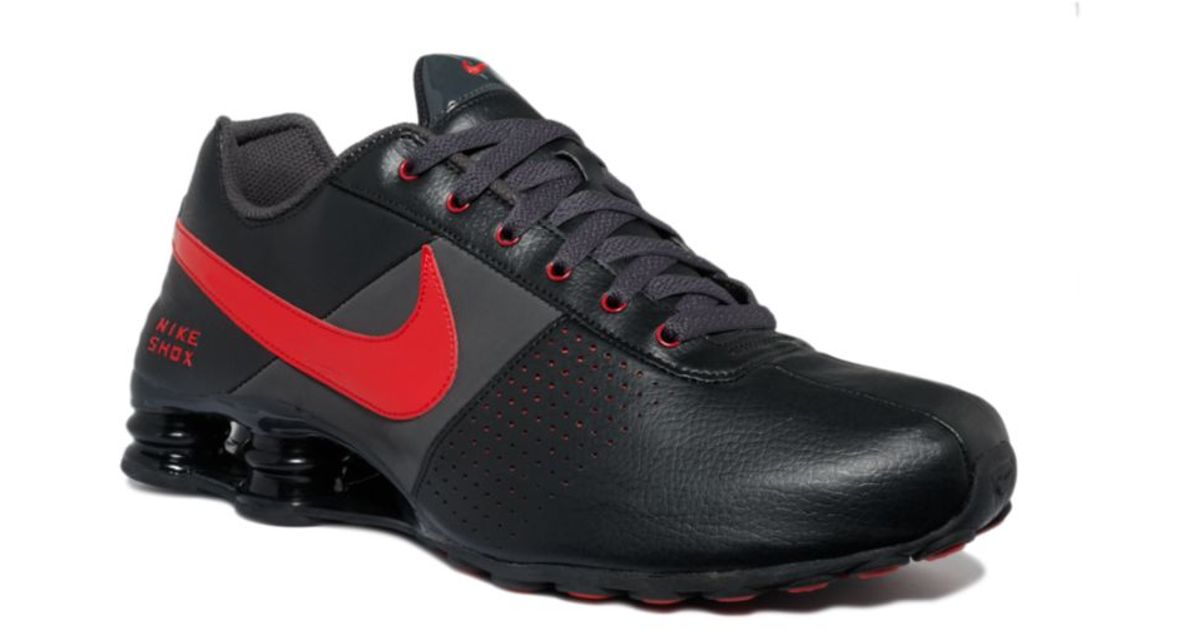 red nike shox deliver