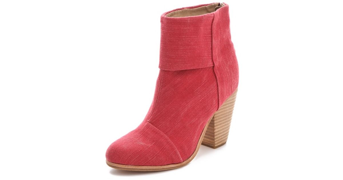 canvas booties