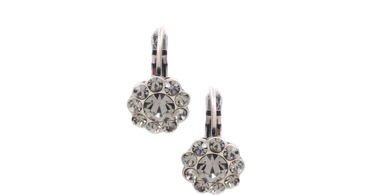 Lyst Cath Kidston Daisy Crystal Stud Earrings In Metallic