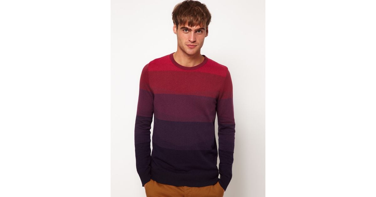 Lyst River Island Jumper with Multi Stripe in Purple for Men