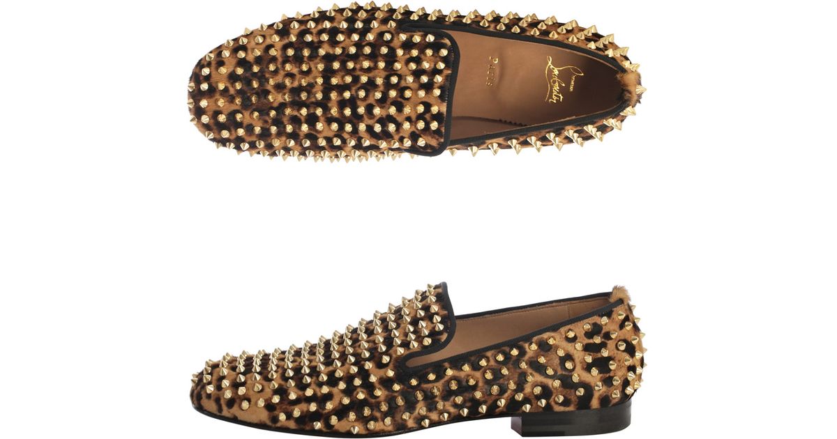 knock off sneakers - Christian louboutin Rollerboy Leopard Pony Hair Loafers in Animal ...