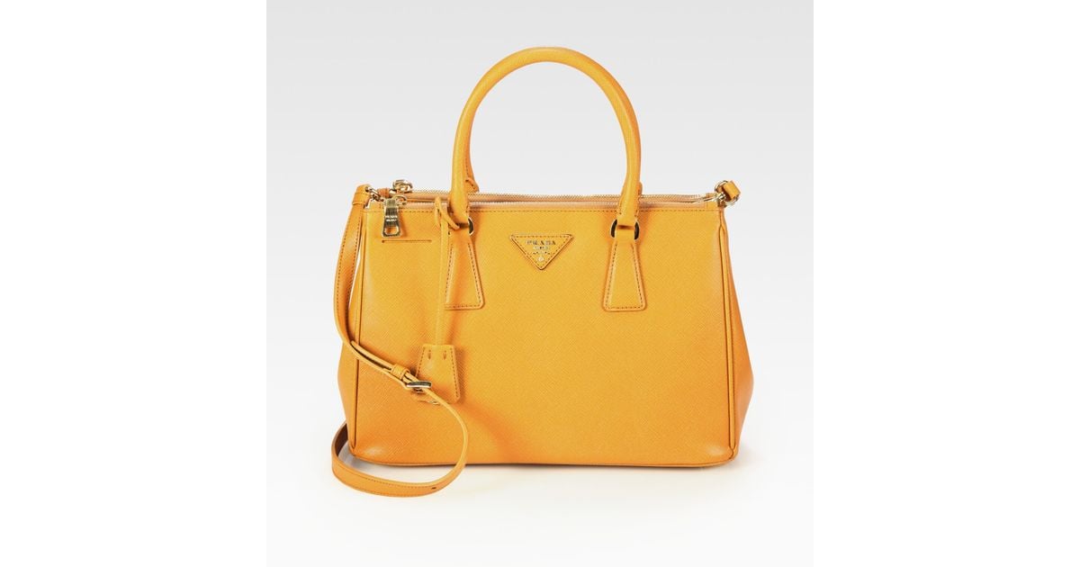 prada saffiano yellow