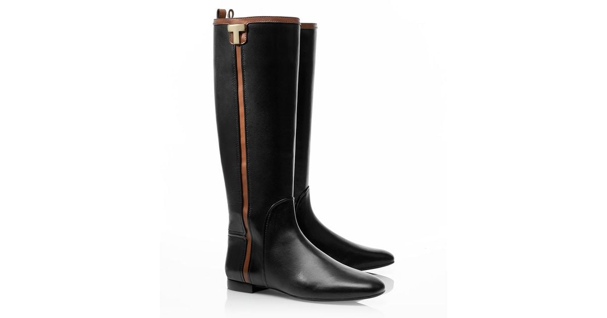 tory burch flat boots sale