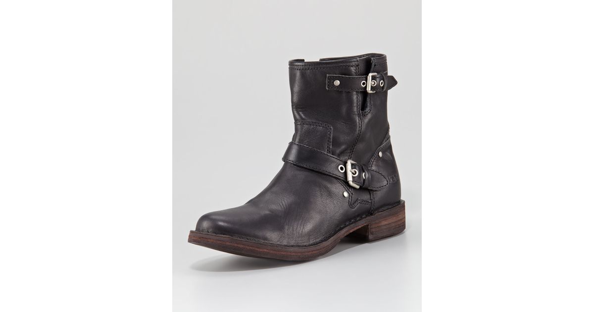 ugg leather motorcycle boots