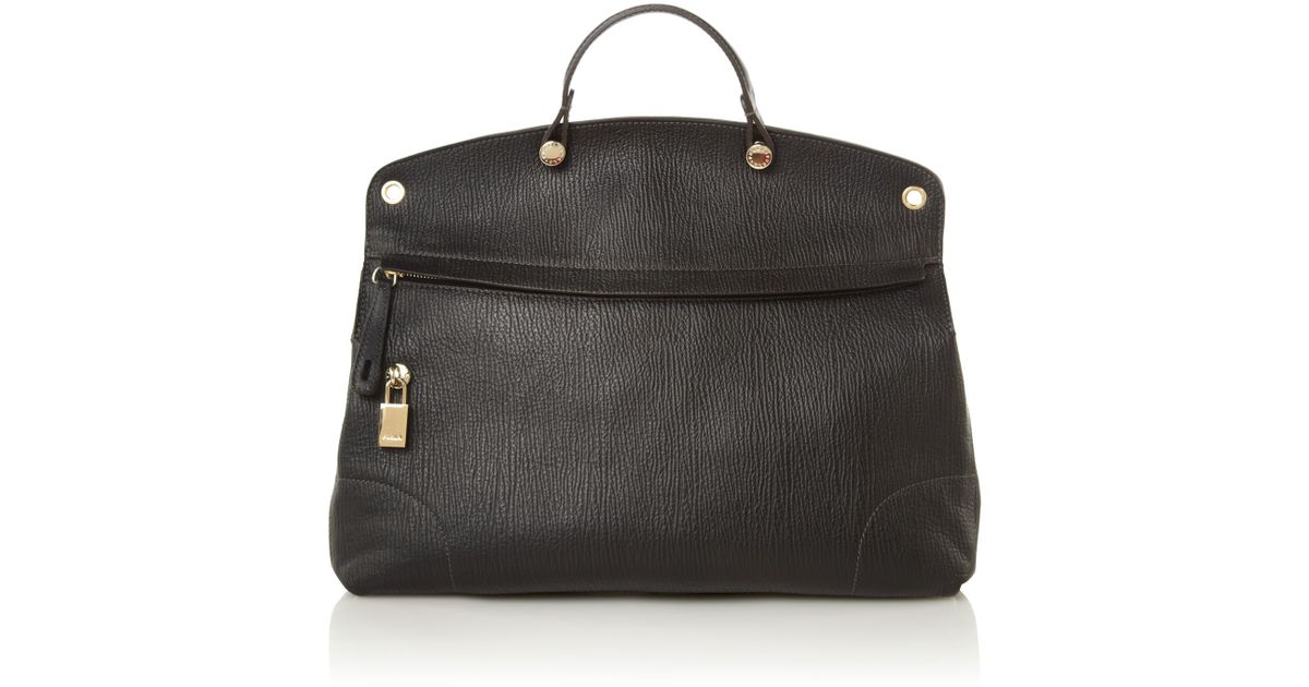 Furla Piper Shoulder Grab Bag in Black Lyst