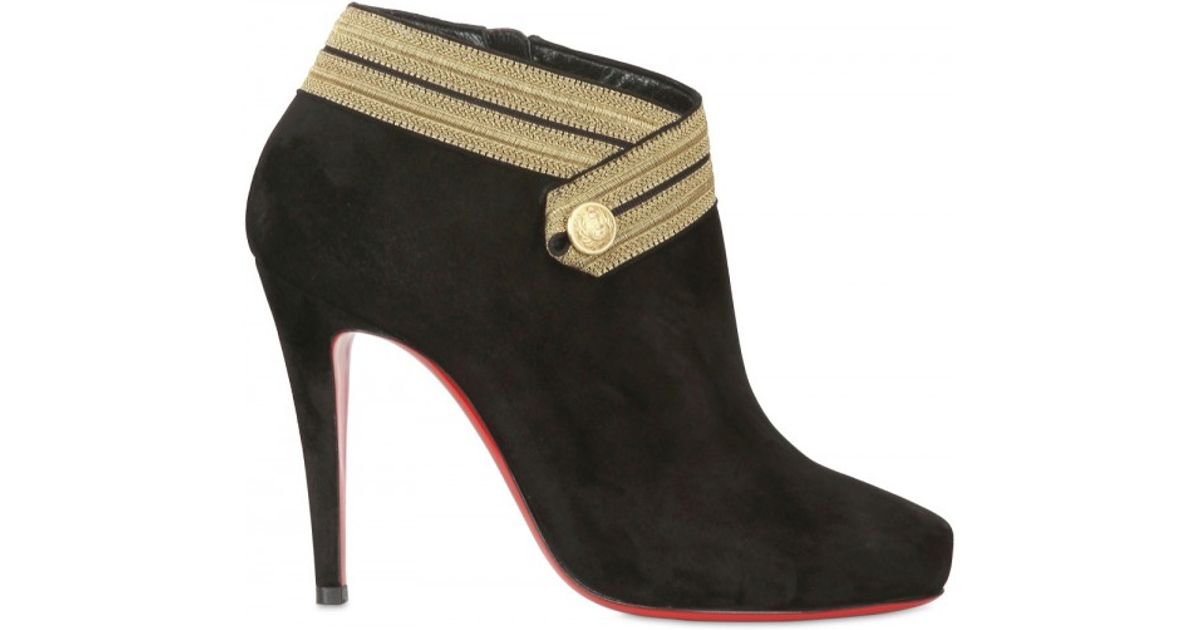 christian louboutin women's combat boots