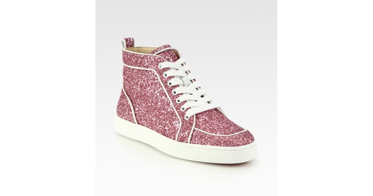 christian louboutin glitter high top sneakers christian louboutin glitter high top sneakers