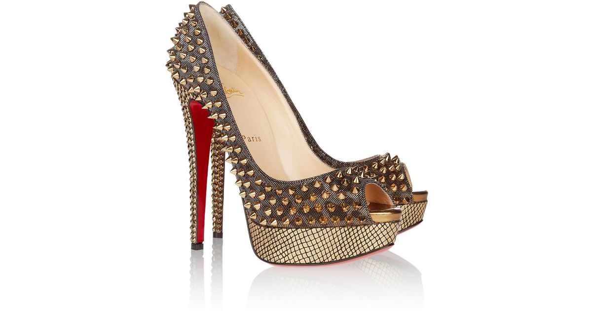 imitation christian louboutin - Christian louboutin Follies Resille Embellished Leather Pumps in ...