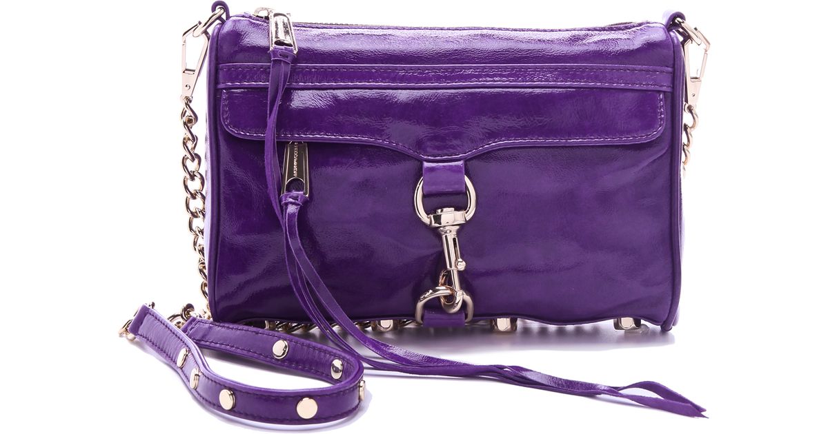 Lyst - Rebecca Minkoff Mini Mac Bag in Purple