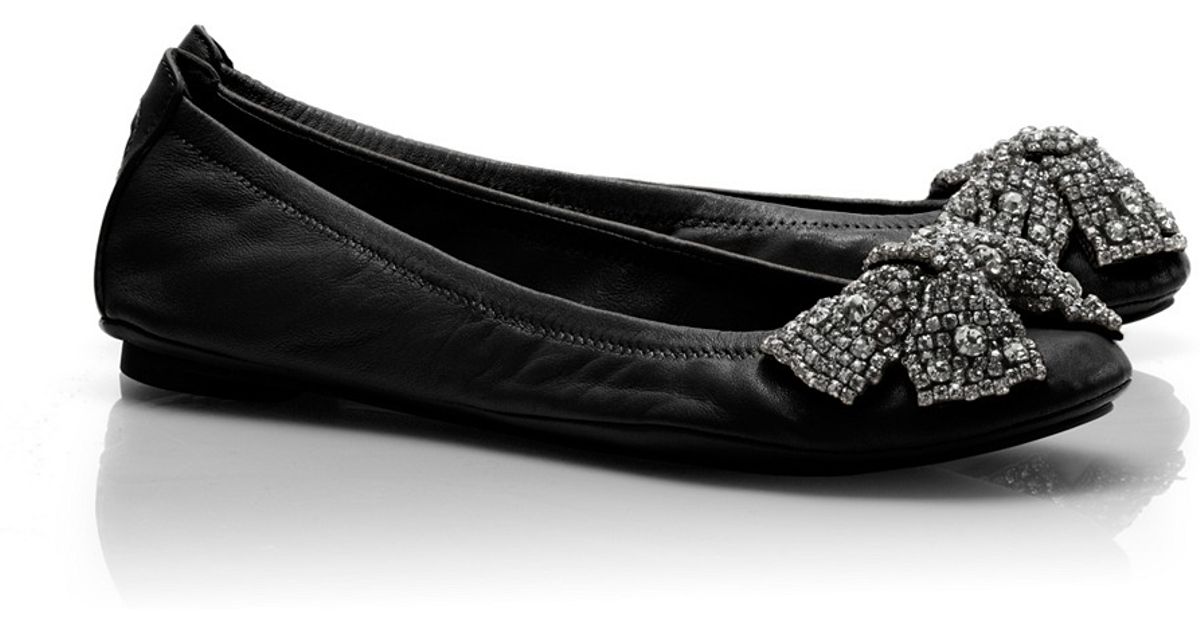 tory burch eddie flat black