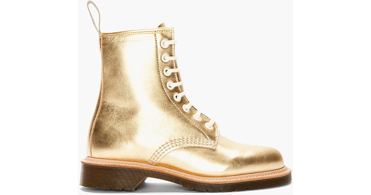 dr martens chroma gold