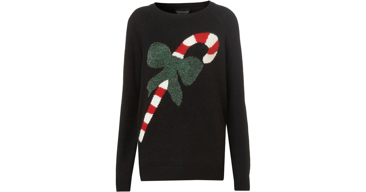 topshop candy cane jumper