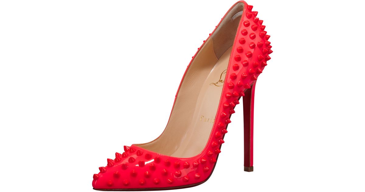 christian louboutin pigalle spikes red sole pump black christian louboutin pigalle spikes red sole pump black