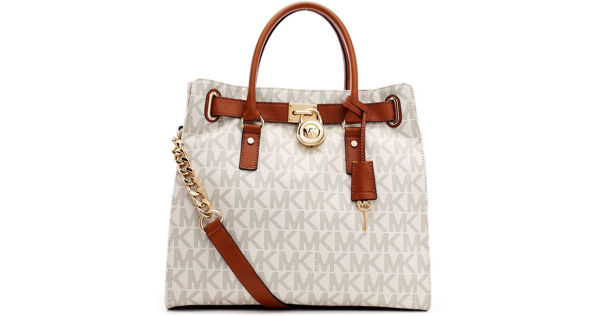 michael kors hamilton large logo tote