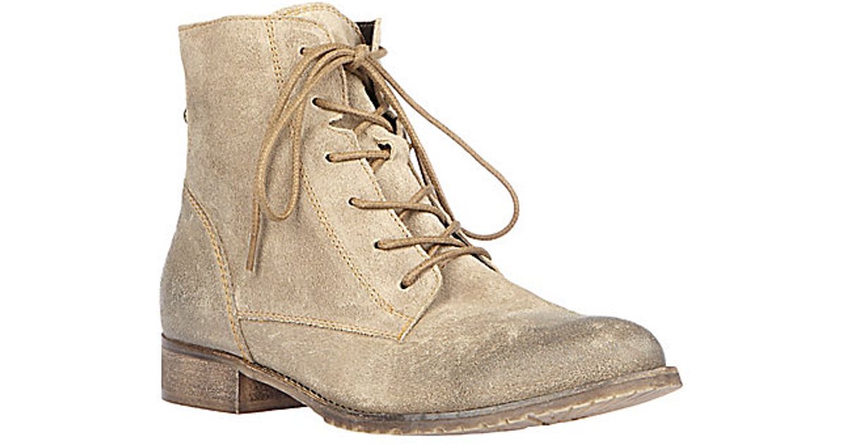 Lyst - Steve Madden Rawling Lace Up Boot in Natural