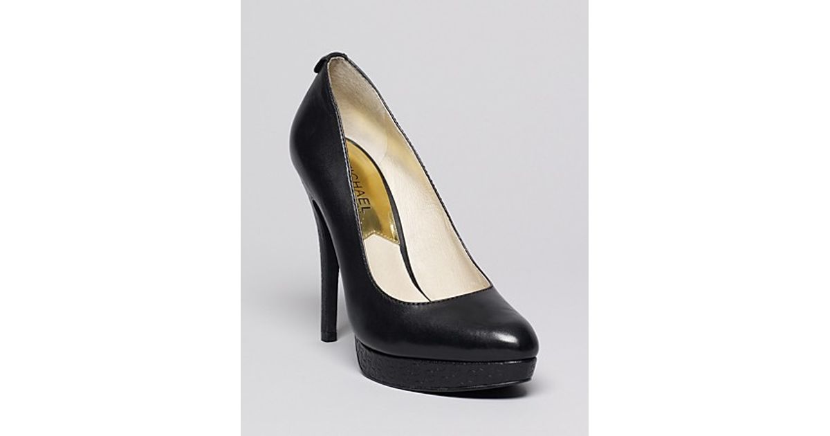 Michael kors Michael Platform Pumps York High Heel in Black | Lyst