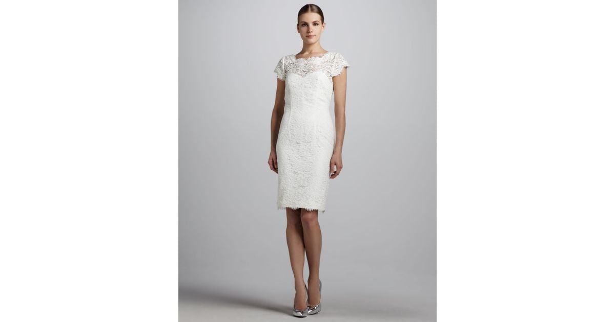 Ivory Lace Cocktail Dress