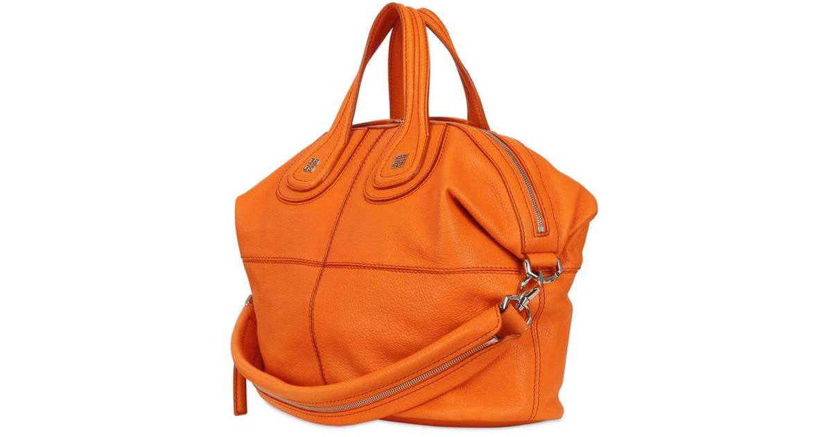 Givenchy Medium Nightingale Chic Leather Bag in Orange Lyst