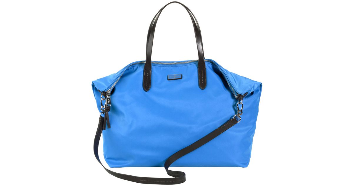 Lyst Cole Haan Crosby Nylon Per Bag In Blue