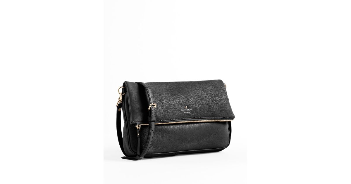 Lyst Kate spade new york Clarke Leather Messenger Bag in Black