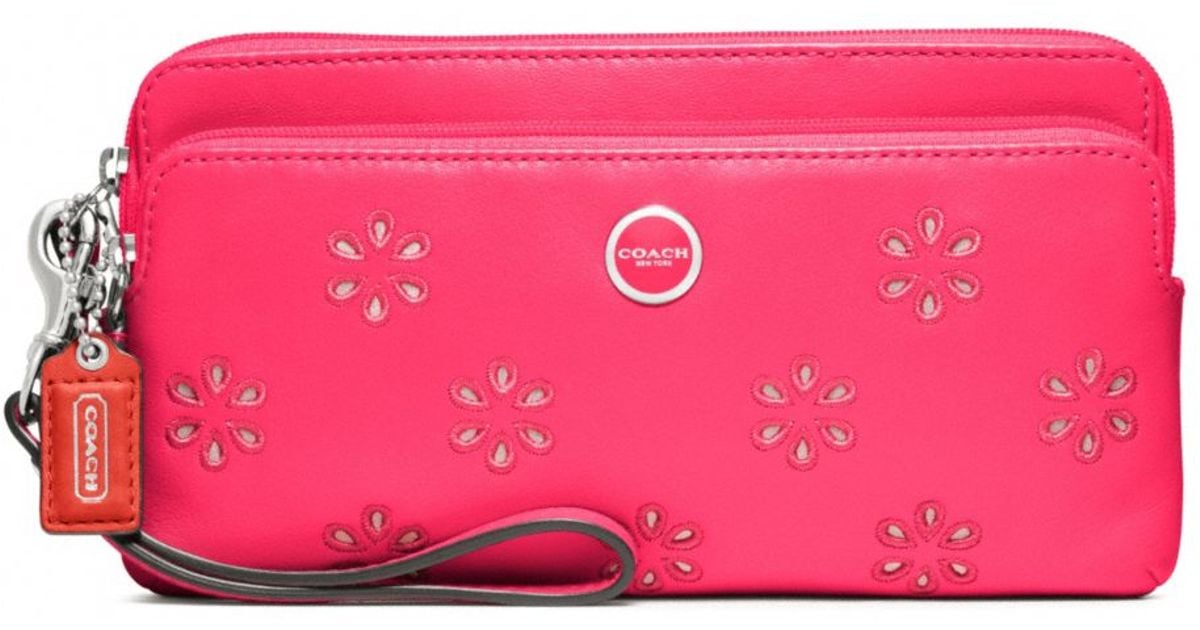 coach wallets cyclamen