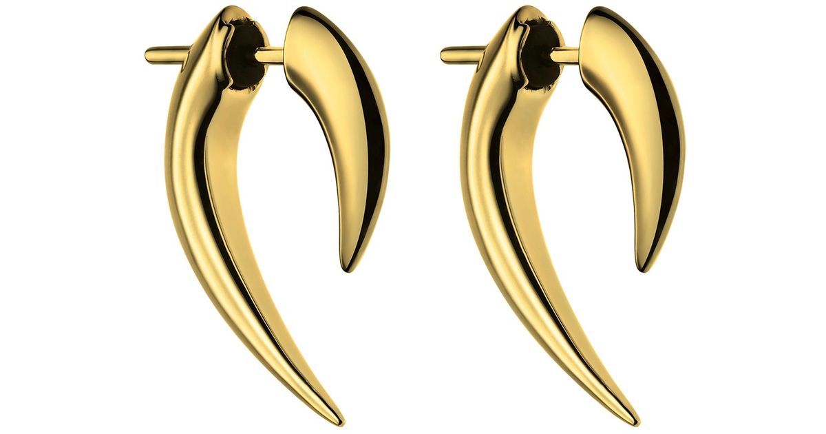 Shaun leane 'tusk' Earrings in Gold | Lyst