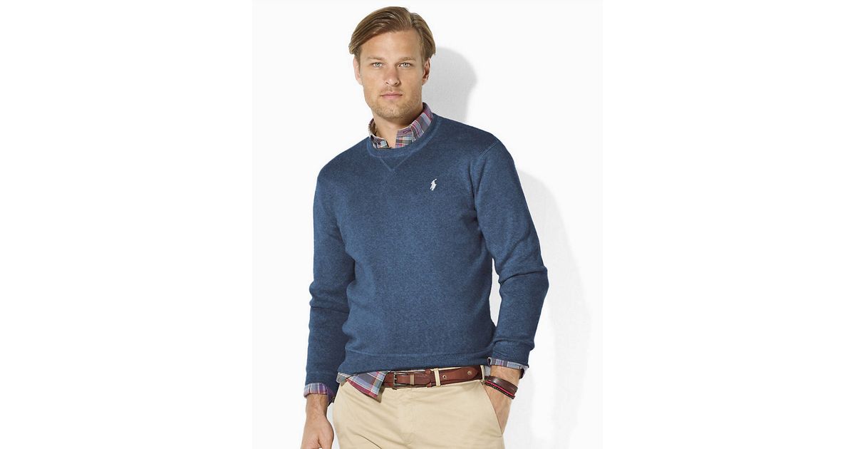 Sweatshirt 0f842 Neck 6f2a0 Polo Lauren Cotton France Ralph Crew D9HWEIY2