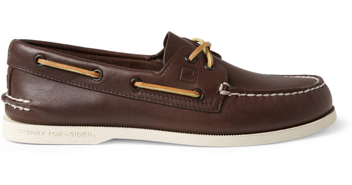 Lyst - Sperry Top-Sider Leather Boat Shoes in Brown for Men