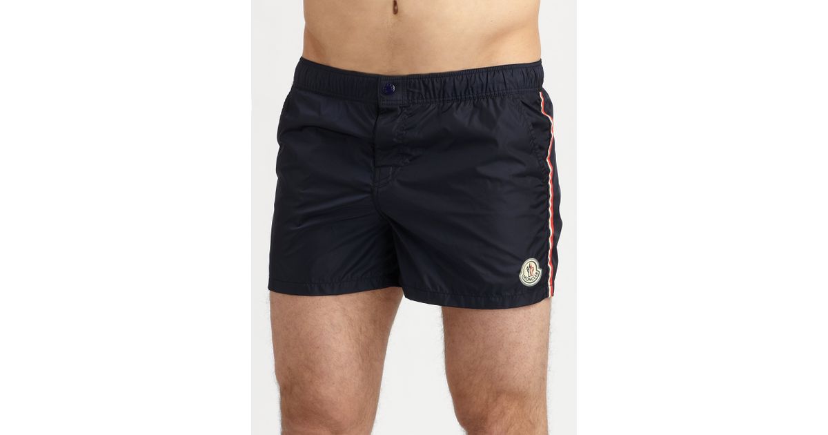 moncler navy swim shorts