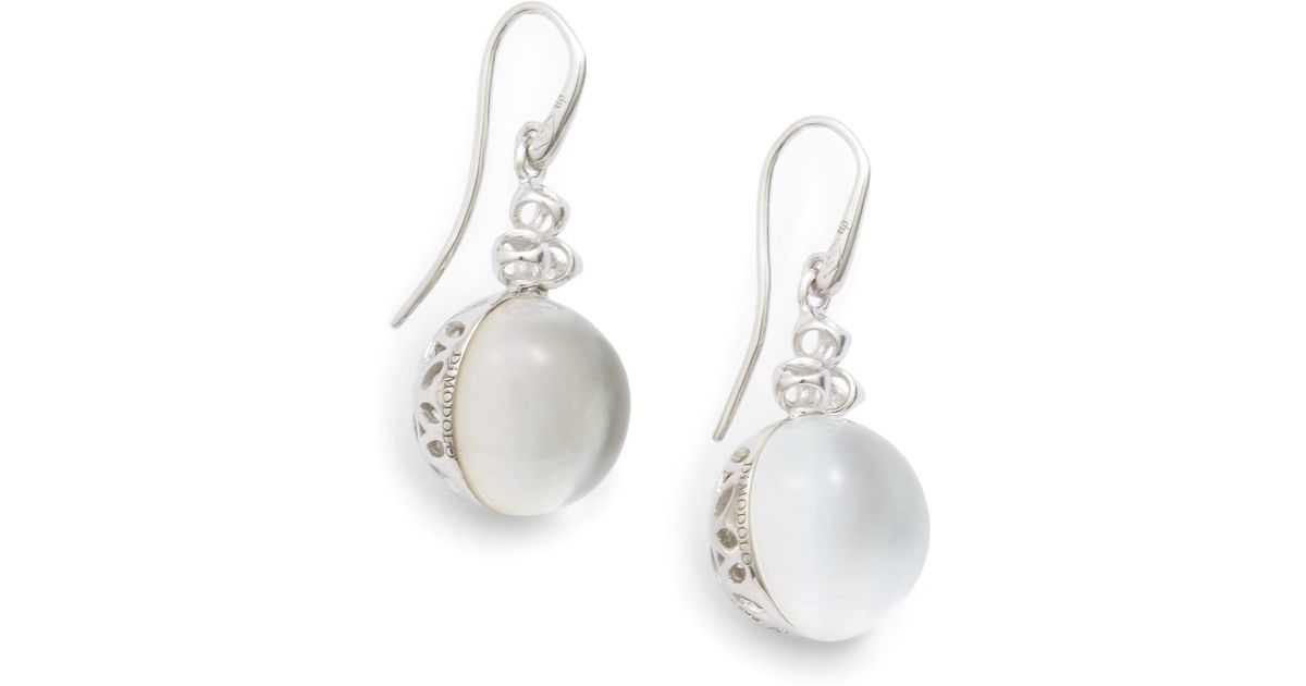 Lyst Di Modolo Motherofpearl Bubble Earrings In White