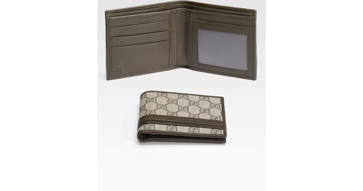 Gucci Bifold Wallet with Id Window in Natural for Men Lyst