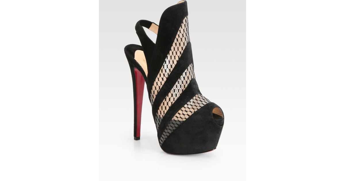 christian louboutin azimut leather lace up ankle boots ...