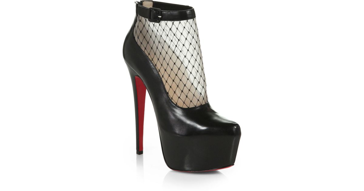 louboutin mesh bootie