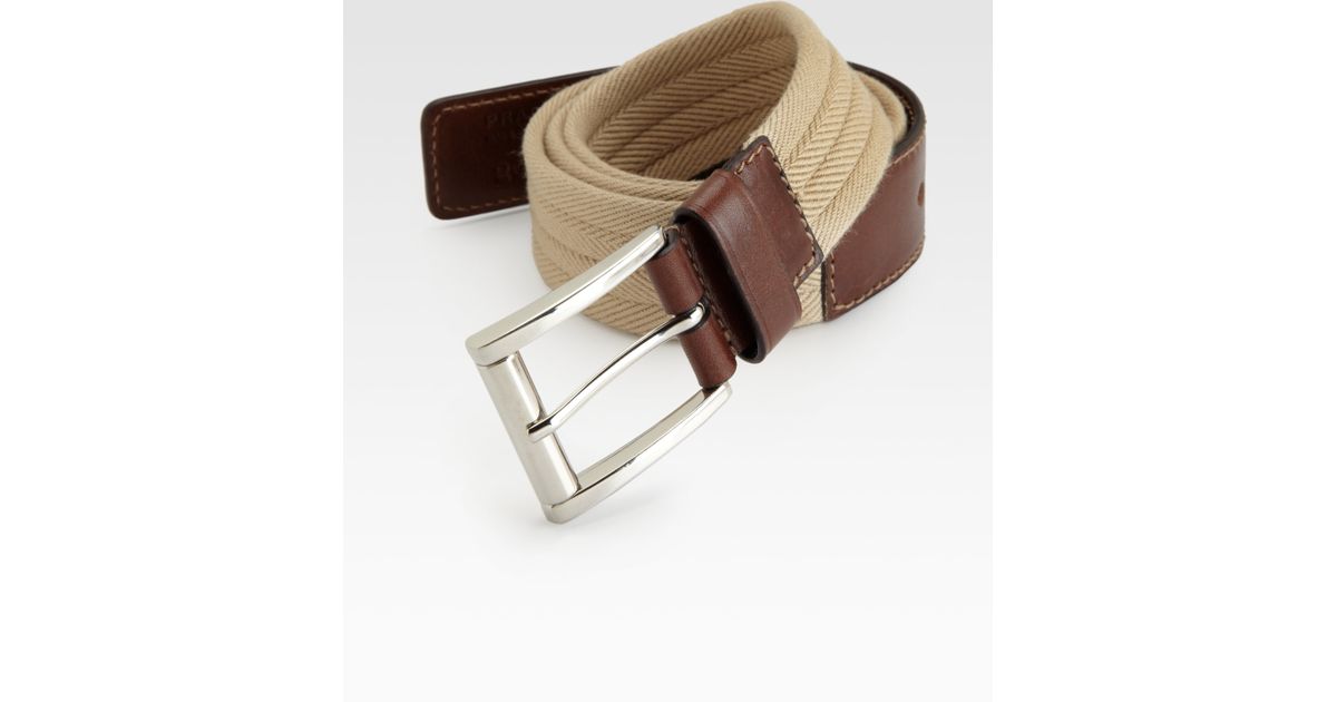 Prada Cintura Belt in Brown (tan-brown) | Lyst  