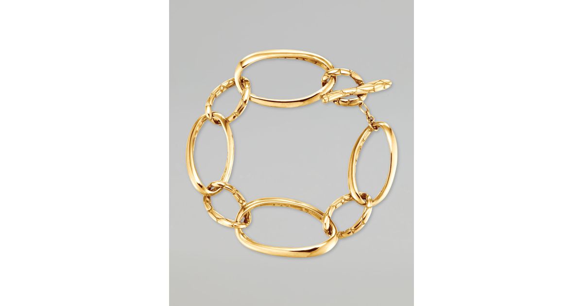 Lyst John Hardy Kali 18k Gold Large Link Bracelet In Metallic For Men