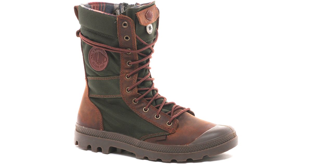 brown palladium boots