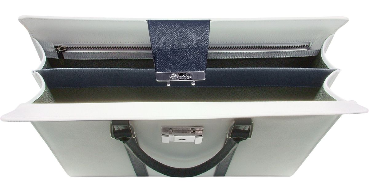 Lyst Pineider City Chic Women's Double Gusset Calfskin Briefcase in