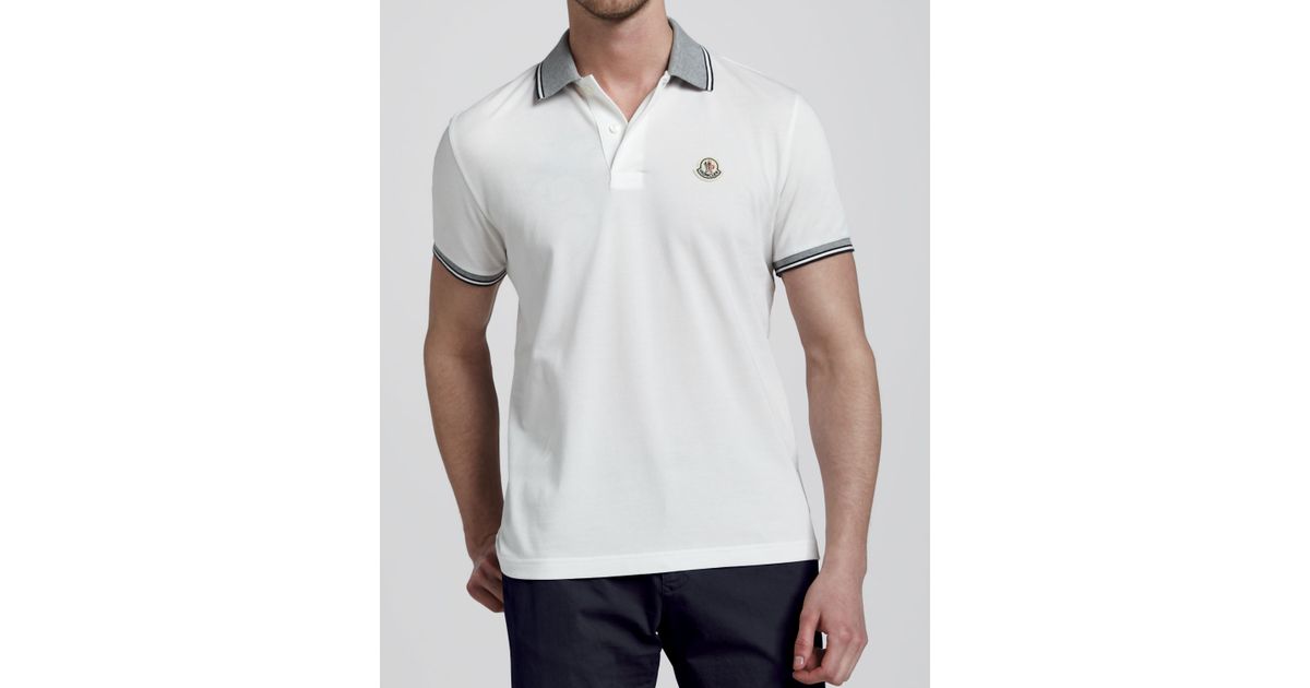 moncler white polo mens moncler white polo mens