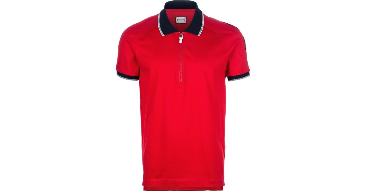 moncler red polo moncler red polo