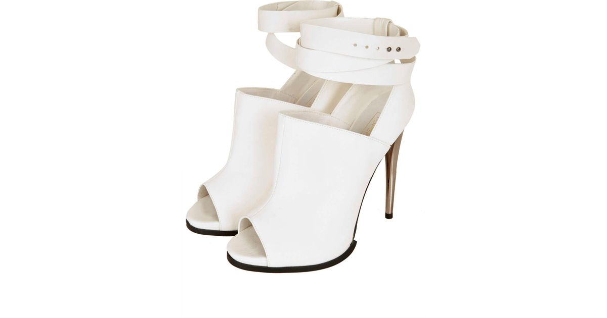Topshop Bow Front Peep Toes topshop gege peep toe boots in white lyst Topshop Bow Front Peep Toes topshop gege peep toe boots in white lyst