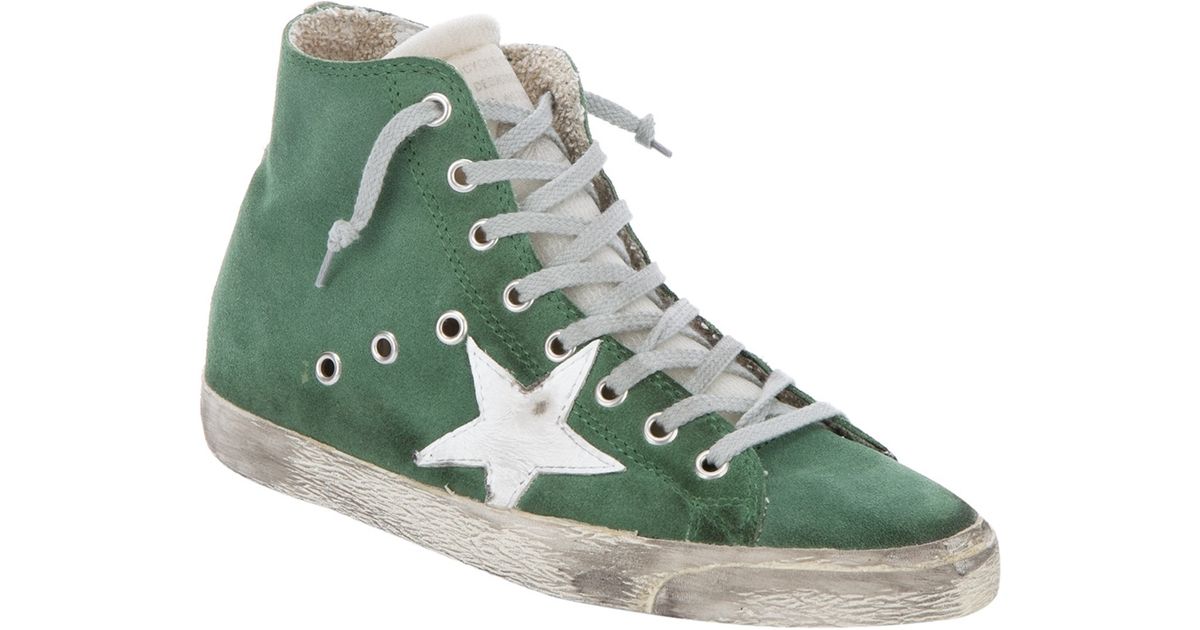 golden goose neon green