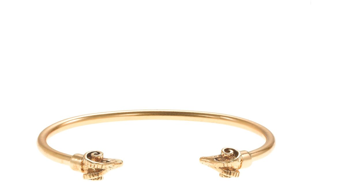 J.crew Golden Open Bangle in Metallic Lyst